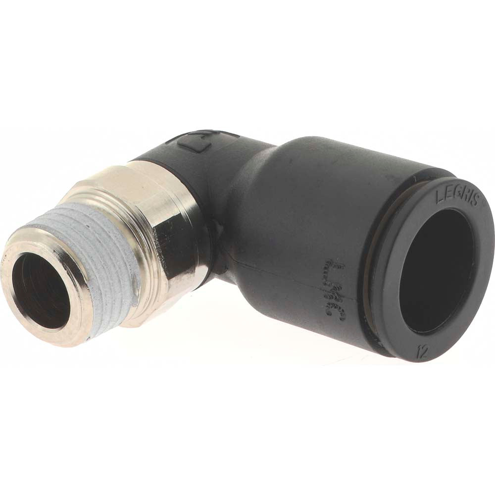 Legris 3109 12 13 Push-To-Connect Tube to Male BSPT Tube Fitting Male Elbow, 1/4" Thread