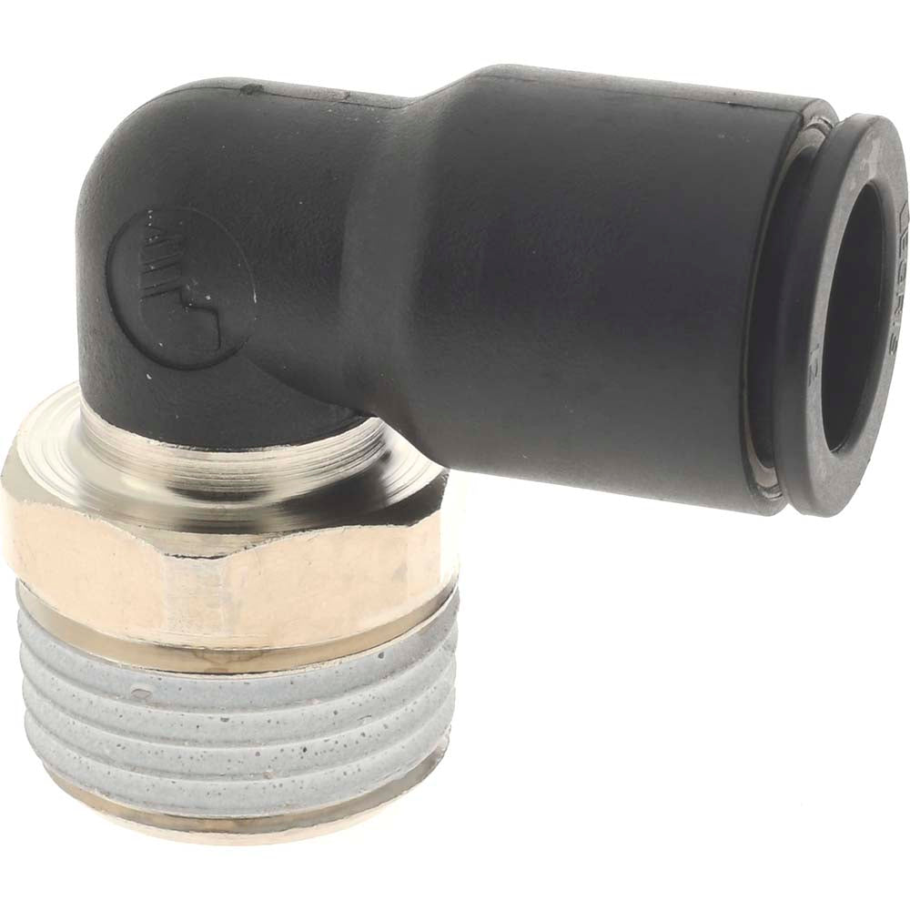 Legris 3109 12 21 Push-To-Connect Tube to Male BSPT Tube Fitting Male Elbow, 1/2" Thread
