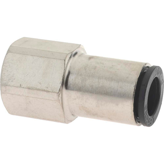 Legris 3114 08 13 Push-To-Connect Tube Fitting Connector, Straight, 1/4" Thread