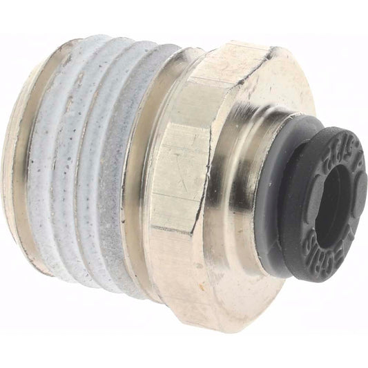 Legris 3175 04 13 Push-To-Connect Tube to Male BSPT Tube Fitting Connector, 1/4" Thread, 5/32" OD