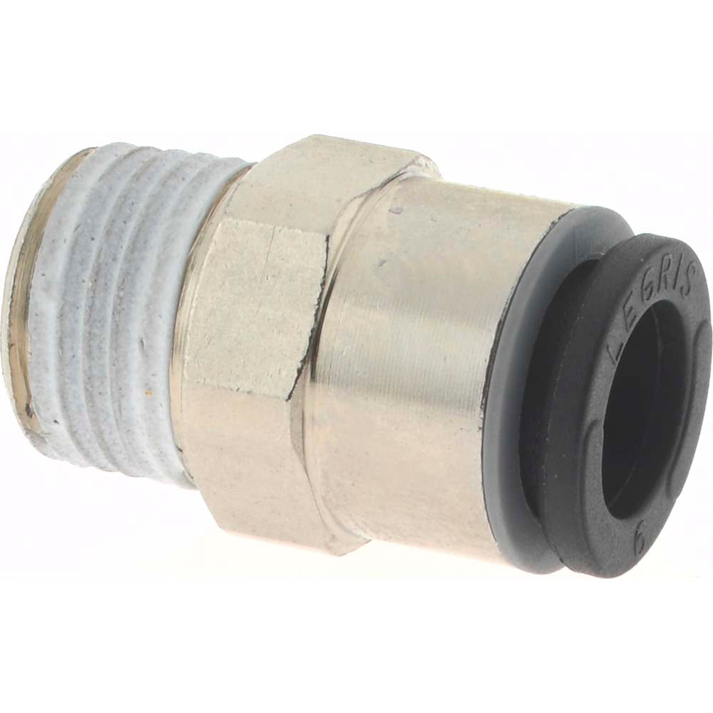 Legris 3175 06 10 Push-to-Connect Tube x Male BSPT Fitting Connector, BSPT, 6.00 mm OD