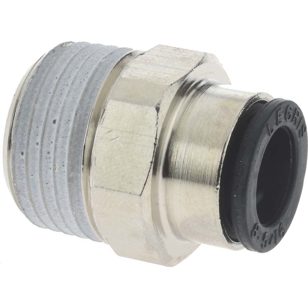 Legris 3175 08 17 Push-To-Connect Tube to Male BSPT Tube Fitting Connector, 3/8" Thread, 5/16" OD