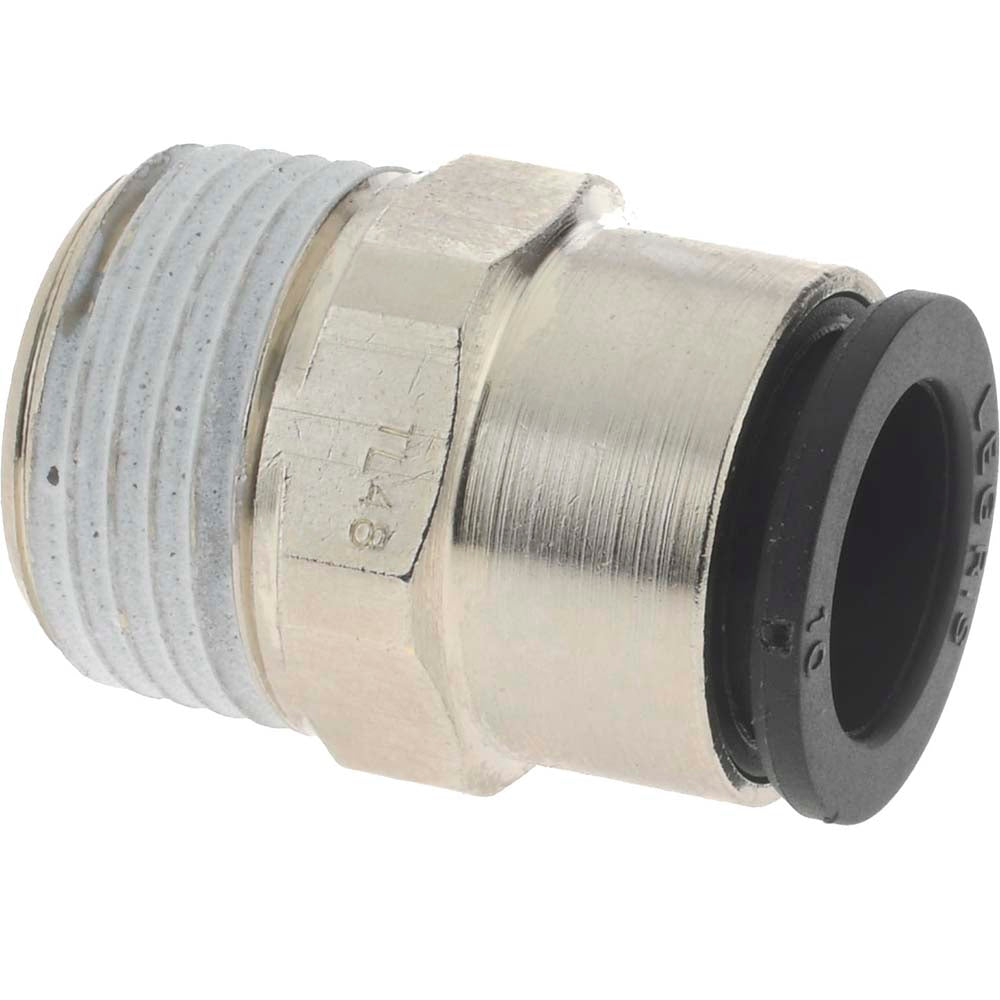Legris 3175 10 17 Push-To-Connect Tube to Male BSPT Tube Fitting Connector, 3/8" Thread
