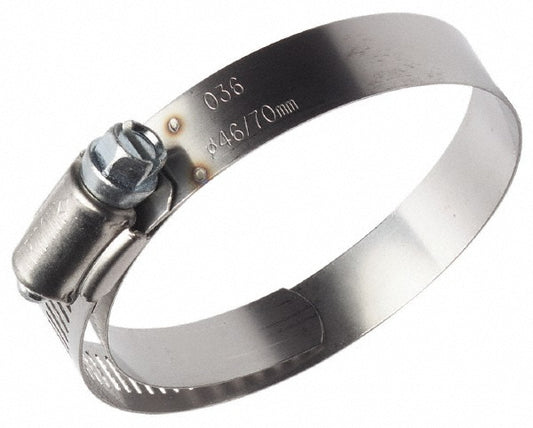 Ideal Tridon M613048706 Worm Gear Clamp SAE 48, 2-9/16 to 3-1/2" Dia, Stainless Steel Band