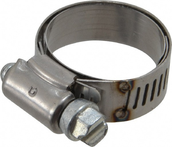 Ideal Tridon M613012706 Worm Gear Clamp SAE 12, 11/16 to 1-1/4" Dia, Stainless Steel Band