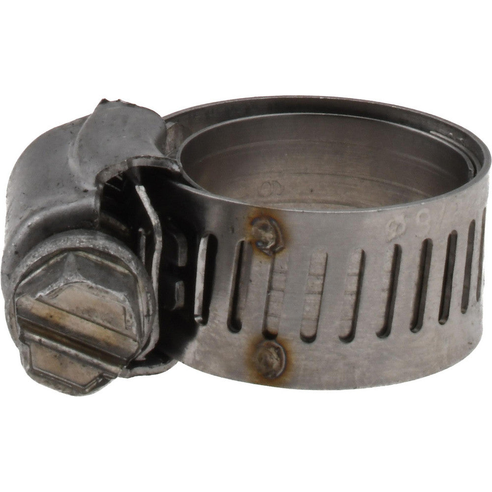 Ideal Tridon M615006706 Worm Gear Clamp SAE 6, 1/2 to 7/8" Dia, Stainless Steel Band