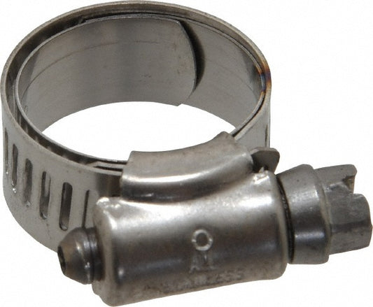 Ideal Tridon M615008706 Worm Gear Clamp SAE 8, 5/8 to 1" Dia, Stainless Steel Band