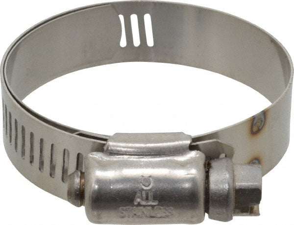 Ideal Tridon M615024706 Worm Gear Clamp SAE 24, 1-1/16 to 2" Dia, Stainless Steel Band