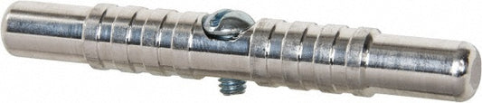 Schaefer Brush 13001 3-3/4" Long, 12-24 Male, Aluminum T-Bar Brush Handle