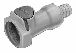 CPC Colder Products HFC171212 3/8" Nominal Flow, 3/4" ID, Female, Inline Hose Barb-Female Socket