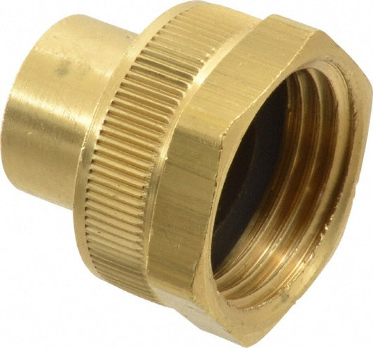 Dixon Valve & Coupling 5011204C Garden Hose Fitting Female Hose to Female Pipe, GHT, Brass