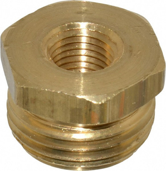 Dixon Valve & Coupling 5071204C Garden Hose Fitting 0.25" & 0.75" Hose, Male Hose to Female Pipe, GHT, Brass