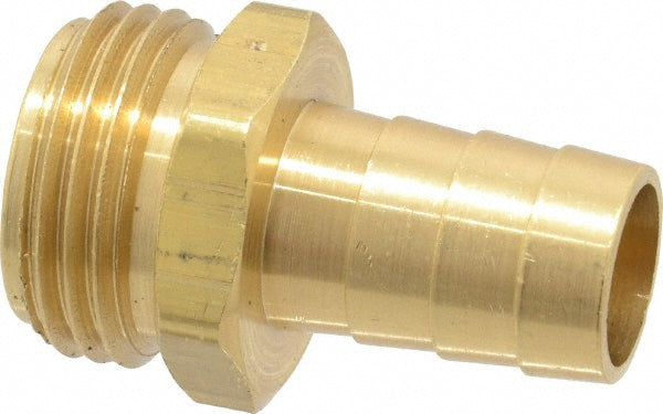 Dixon Valve & Coupling 5851012C Garden Hose Fitting 0.625" Hose, Short Shank Male, 3/4" NH, Brass