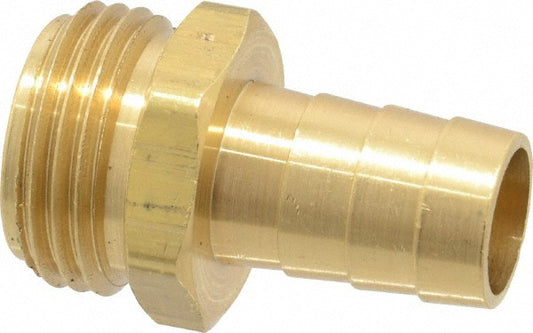 Dixon Valve & Coupling 5851012C Garden Hose Fitting 0.625" Hose, Short Shank Male, 3/4" NH, Brass