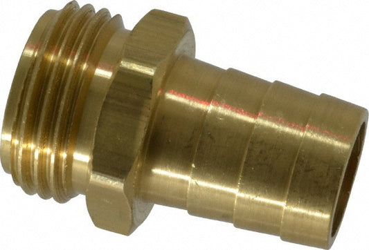 Dixon Valve & Coupling 5851212C Garden Hose Fitting 0.75" Hose, Short Shank Male, 3/4" NH, Brass