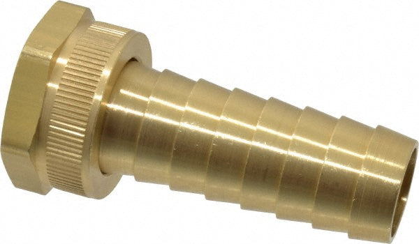 Dixon Valve & Coupling 5941212C Garden Hose Fitting 0.75" Hose, Long Shank Female Swivel, 3/4" NH, Brass
