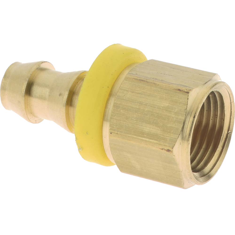 Dixon Valve & Coupling 2740606C Barbed Push-On Hose Female Connector 3/8" NPTF, Brass, 3/8" Barb