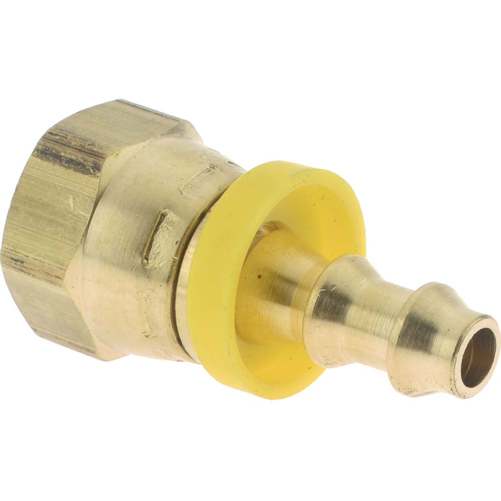 Dixon Valve & Coupling 2780404C Barbed Push-On Hose Female Connector 1/4" NPSM, Brass, 1/4" Barb