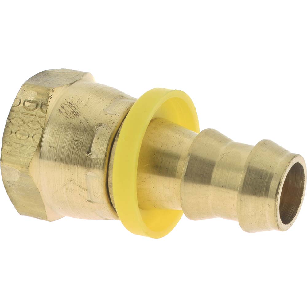 Dixon Valve & Coupling 2780808C Barbed Push-On Hose Female Connector 1/2" NPSM, Brass, 1/2" Barb