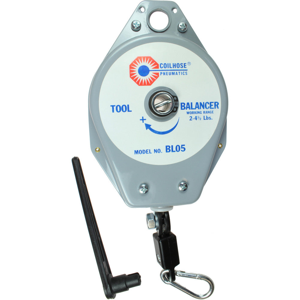 Coilhose Pneumatics BL08 Tool Balancers Reel Type Enclosed  Hanger Type Carabiner and S-Hook  Ratchet Lock Yes  