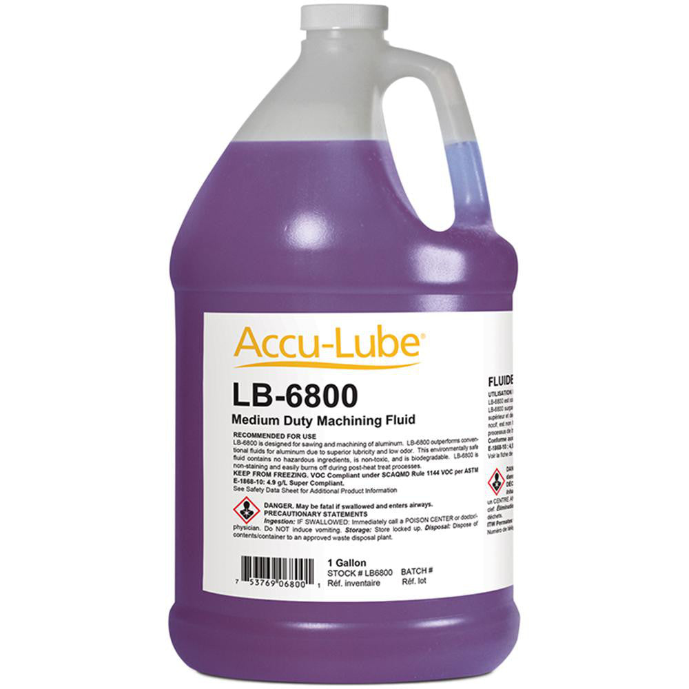Accu-Lube LB6800 Cutting & Sawing Fluid Accu-Lube LB-6800, Liquid, 1 gal Bottle