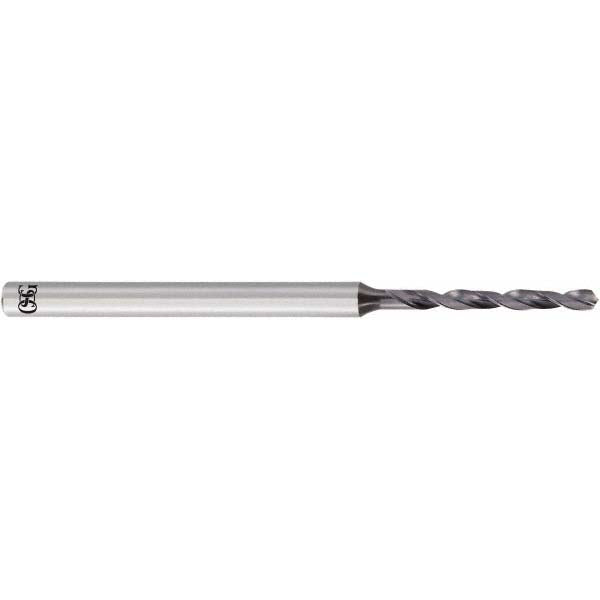 OSG 8577081 Micro Drill Bit 0.81 mm Dia, 120 &deg Point, Solid Carbide