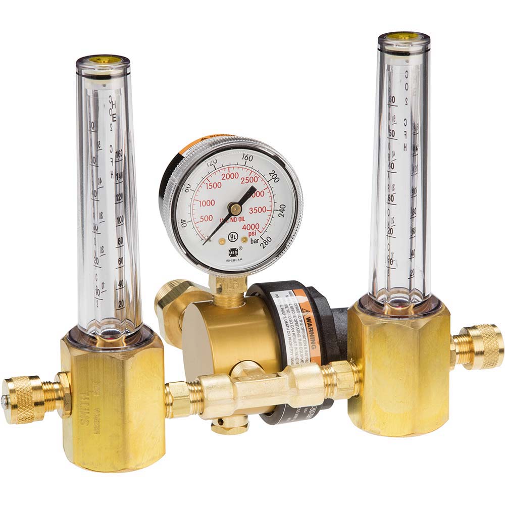 Smith/Miller 23-50-580 580 CGA Inlet Connection, Female Fitting, 3,000 Max psi, Argon/CO2/Helium Welding Regulator