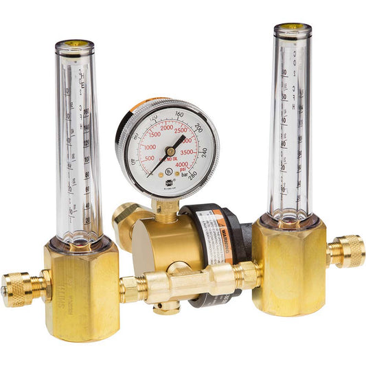 Smith/Miller 23-50-580 580 CGA Inlet Connection, Female Fitting, 3,000 Max psi, Argon/CO2/Helium Welding Regulator