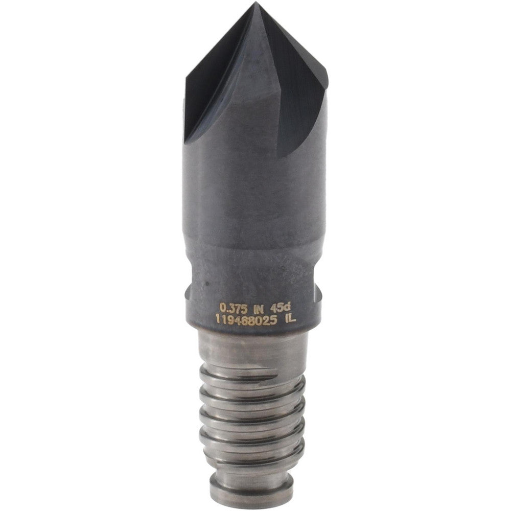 Kennametal 6127351 Corner Chamfer End Mill Head 3/8" Dia, 45 &deg, 0.075" Width, 4 Flute