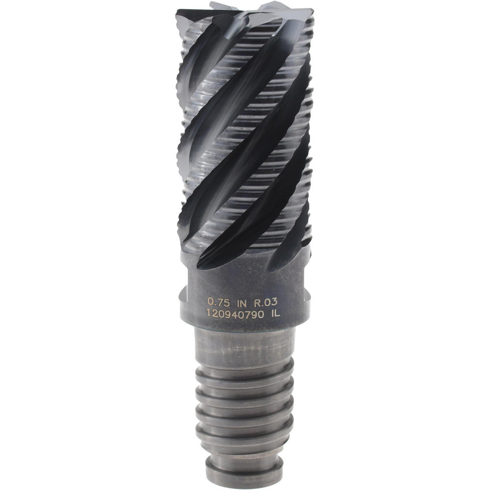Kennametal 6127051 Corner Radius End Mill Head 3/4" Dia, 6 Flutes