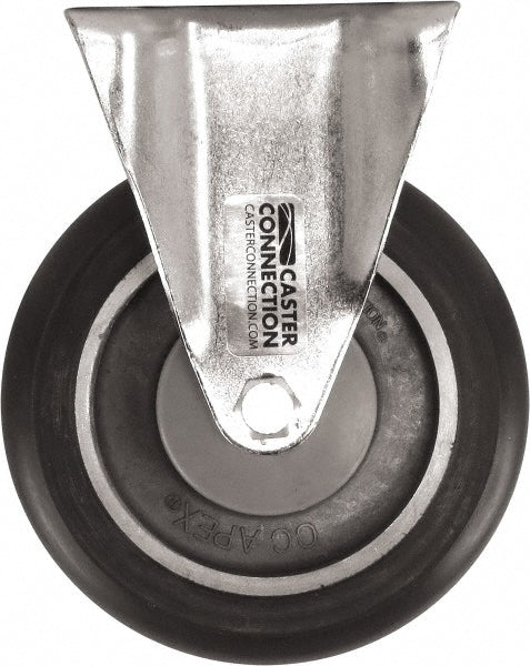 Caster Connection CDP-MSC-139 Rigid Top Plate Caster Polyurethane, 5" Wheel Dia, 1-1/4" Wheel Width, 450 lb Capacity, 6-1/4" OAH