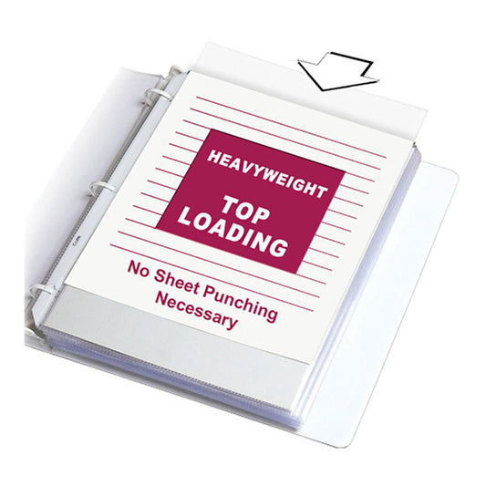 C-LINE 62097 200 Pc Sheet Protector-Ring Binder Clear