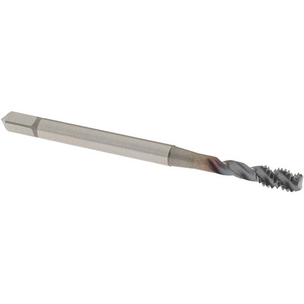 OSG 1650509708 Spiral Flute Tap #8-32 UNC, 3 Flutes, Bottoming, 2B Class of Fit, Powdered Metal, V Coated