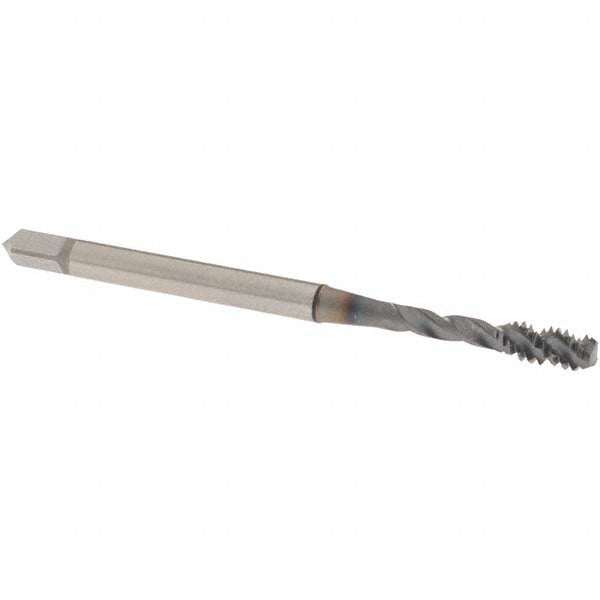 OSG 1650509408 Spiral Flute Tap #6-32 UNC, 3 Flutes, Bottoming, 2B Class of Fit, Powdered Metal, V Coated