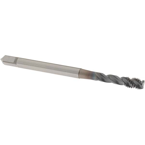 OSG 1650010608 Spiral Flute Tap M5x0.80 Metric Coarse, 3 Flutes, Bottoming, 6H Class of Fit, Powdered Metal, V Coated