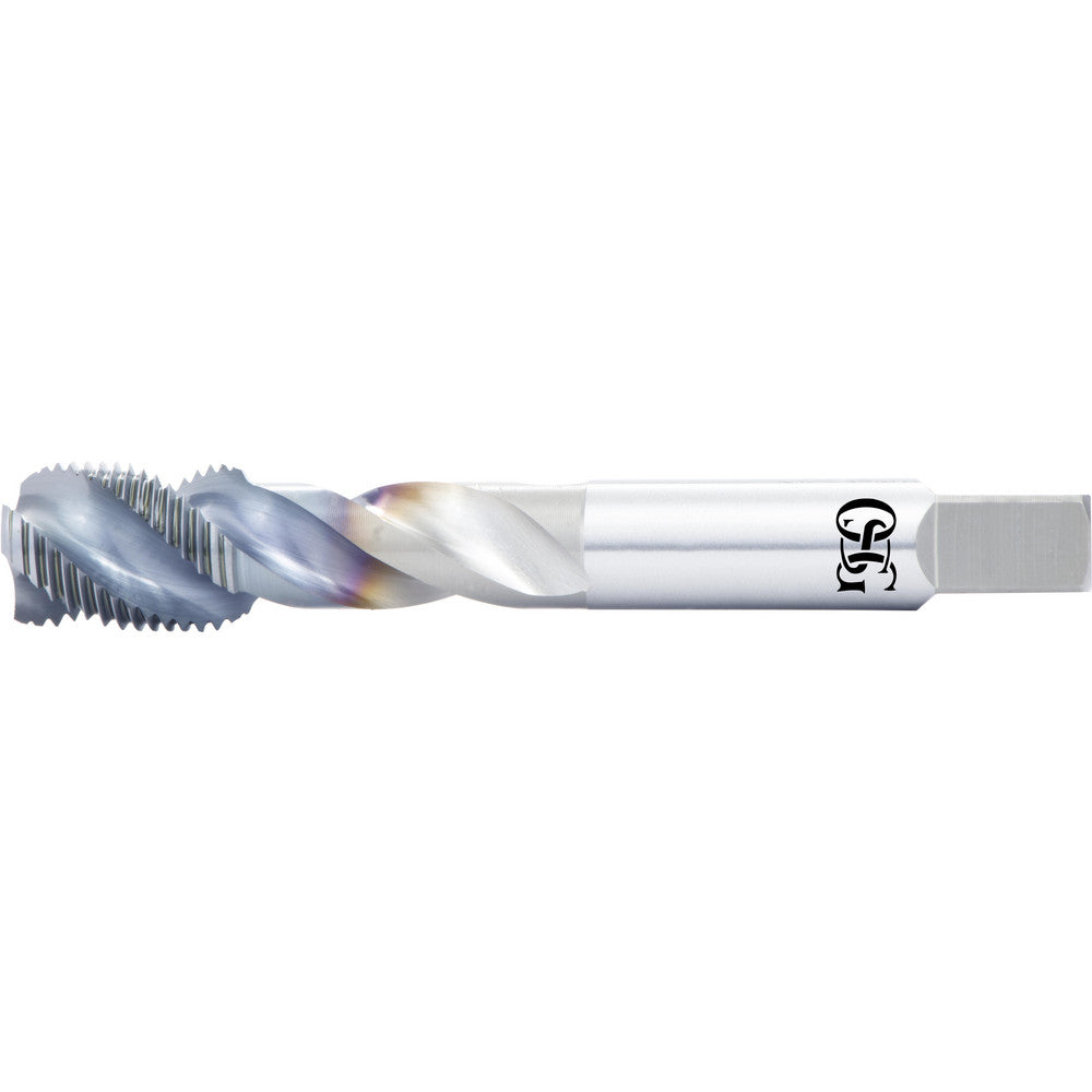 OSG 1654000608 Spiral Flute Tap M8x1.25 Metric, 3 Flutes, Semi-Bottoming, 6H Class of Fit, Powdered Metal, V Coated