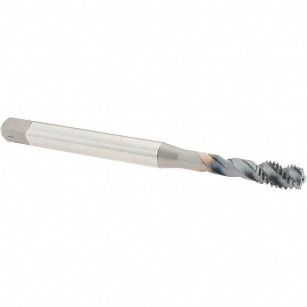 OSG 1654000208 Spiral Flute Tap M6x1.00 Metric, 3 Flutes, Semi-Bottoming, 6H Class of Fit, Powdered Metal, V Coated