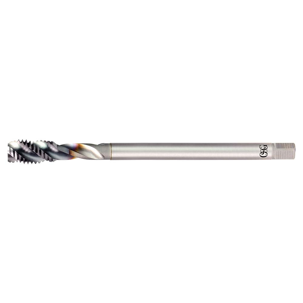 OSG 1652501308 Spiral Flute Tap #10-32, UNF, 2 Flute, Modified Bottoming Chamfer, 2B Class of Fit, Powdered Metal, TiCN Finish