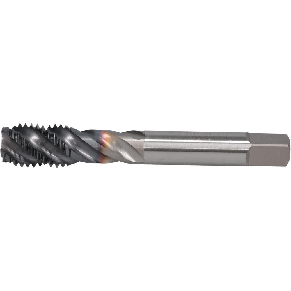 OSG 1654501508 Spiral Flute Tap 3/4-10 UNC, 4 Flutes, Semi-Bottoming, 2B Class of Fit, Powdered Metal, V Coated