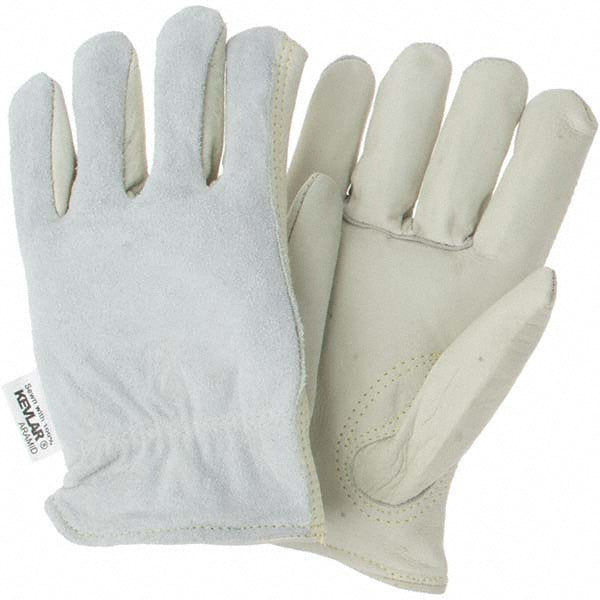 MCR Safety 32057S Size S Leather Abrasion Protection Work Gloves