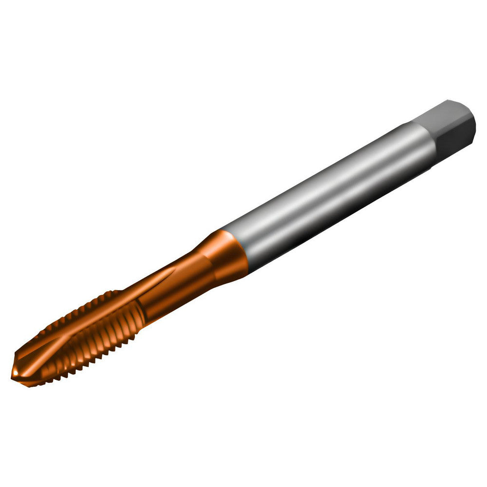 Sandvik Coromant 6539628 Spiral Point Tap M5x0.8 Metric, 3 Flutes, Plug Chamfer, 6H Class of Fit, HSS, AlCrN Coated