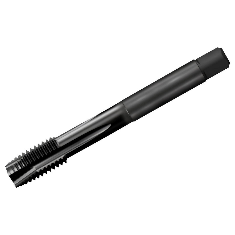 Sandvik Coromant 6539529 Spiral Point Tap M24x3 Metric, 4 Flutes, Plug Chamfer, 6H Class of Fit, Powdered Metal HSS, FeN Coated