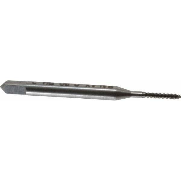 Balax 10002-010 Thread Forming Tap #0-80 UNF, 2B & 3B Class of Fit, Bottoming Chamfer, High-Speed Steel, Bright/Uncoated Finish