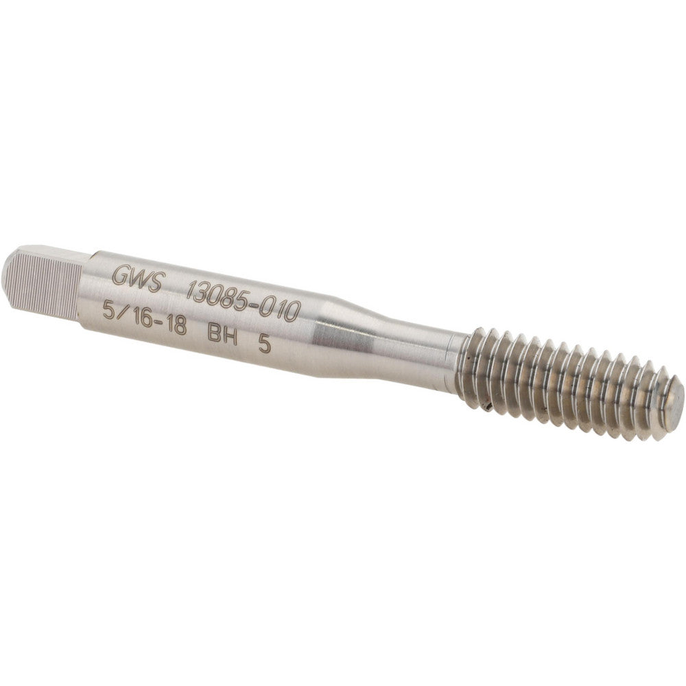 Balax 13085-010 Thread Forming Tap 5/16-18 UNC, 3B Class of Fit, Bottoming Chamfer, High-Speed Steel, Bright/Uncoated Finish