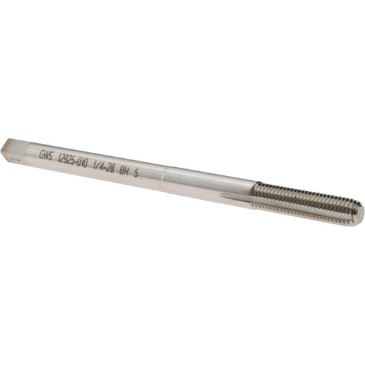 Balax 12925-010 Extension Tap 1/4-28, H5, Bright/Uncoated, High Speed Steel, Thread Forming