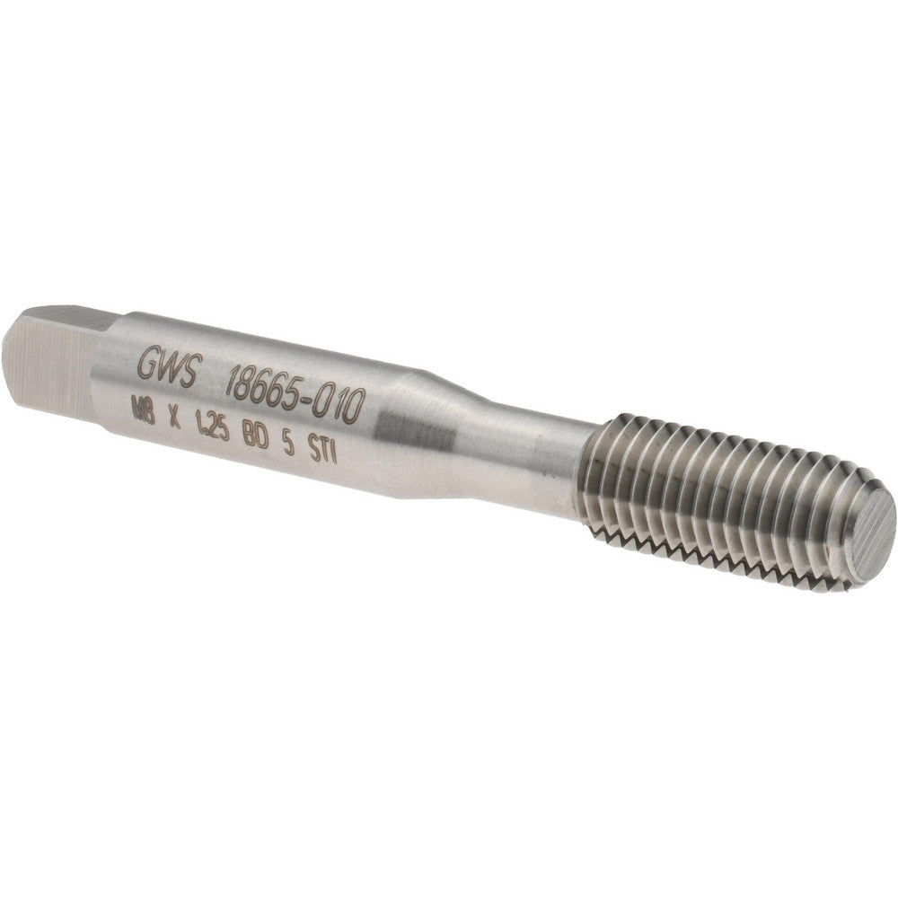 Balax 18665-010 Thread Forming STI Tap M8 x 1.25 Metric Coarse, D5, Bottoming, Bright Finish, High Speed Steel