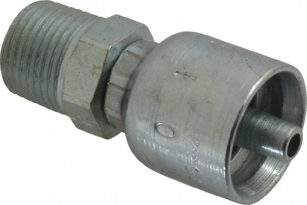 Parker 10143-6-4 Hydraulic Hose Male Rigid Fitting 0.25" ID, 4 mm, 3/8-18, 10,000 psi