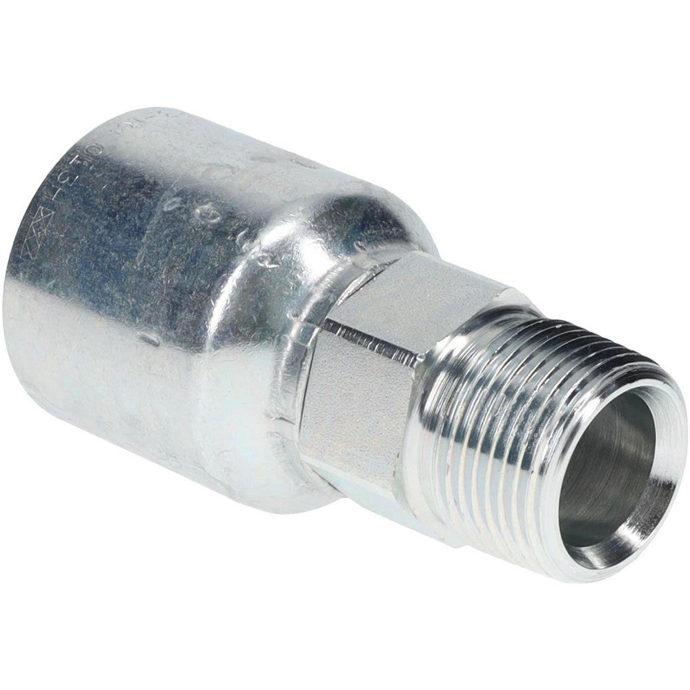 Parker 10143-12-12 Hydraulic Hose Male Rigid Fitting 0.75" ID, 12 mm, 3/4-14, 7,500 psi