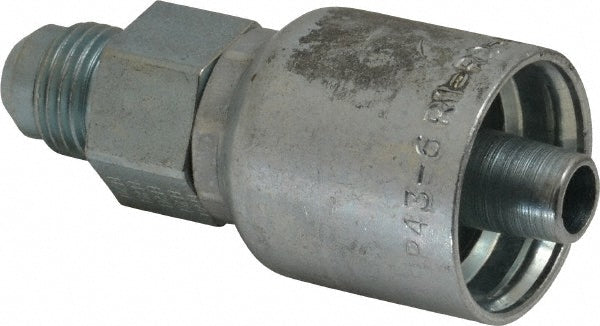 Parker 10343-6-6 Hydraulic Hose Male Rigid Fitting 0.375" ID, 6 mm, 9/16-18