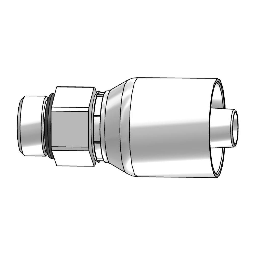 Parker 10543-8-8 Hydraulic Hose Male Rigid Fitting 0.5000" Hose ID, Hose Size 8, 1/2" Thread